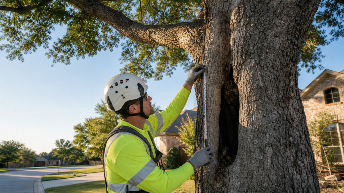 Tree Decay Warning Signs to Document in Flower Mound — realistic Flower Mound, Texas tree-service scene