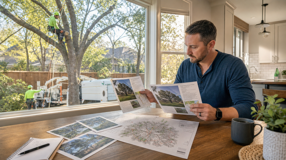 How to Compare Tree Service Estimates in Flower Mound — realistic Flower Mound, Texas tree-service scene