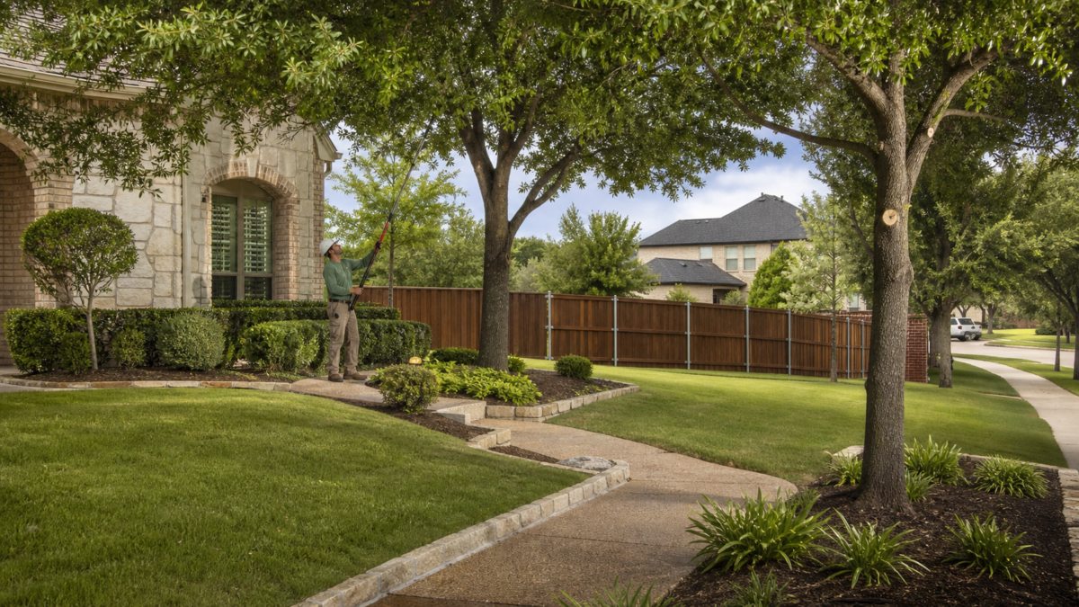 Tree and Yard Work Before Selling a Flower Mound Home — realistic Flower Mound, Texas tree-service scene